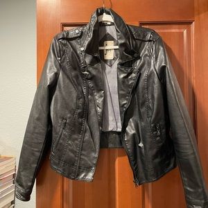 Black Vegan Leather Jacket